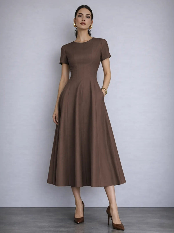 Essential Midi Dress - Mocha