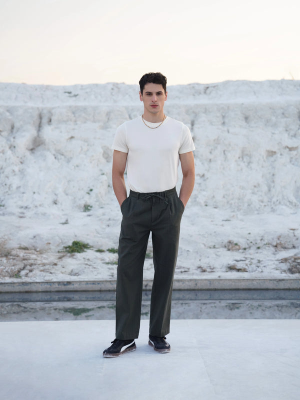 Bamboo SoftDrape™ Cotton Tee - White