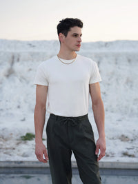 Bamboo SoftDrape™ Cotton Tee - White
