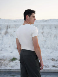 Bamboo SoftDrape™ Cotton Tee - White