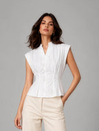 Florence AirLinen™ Top - White