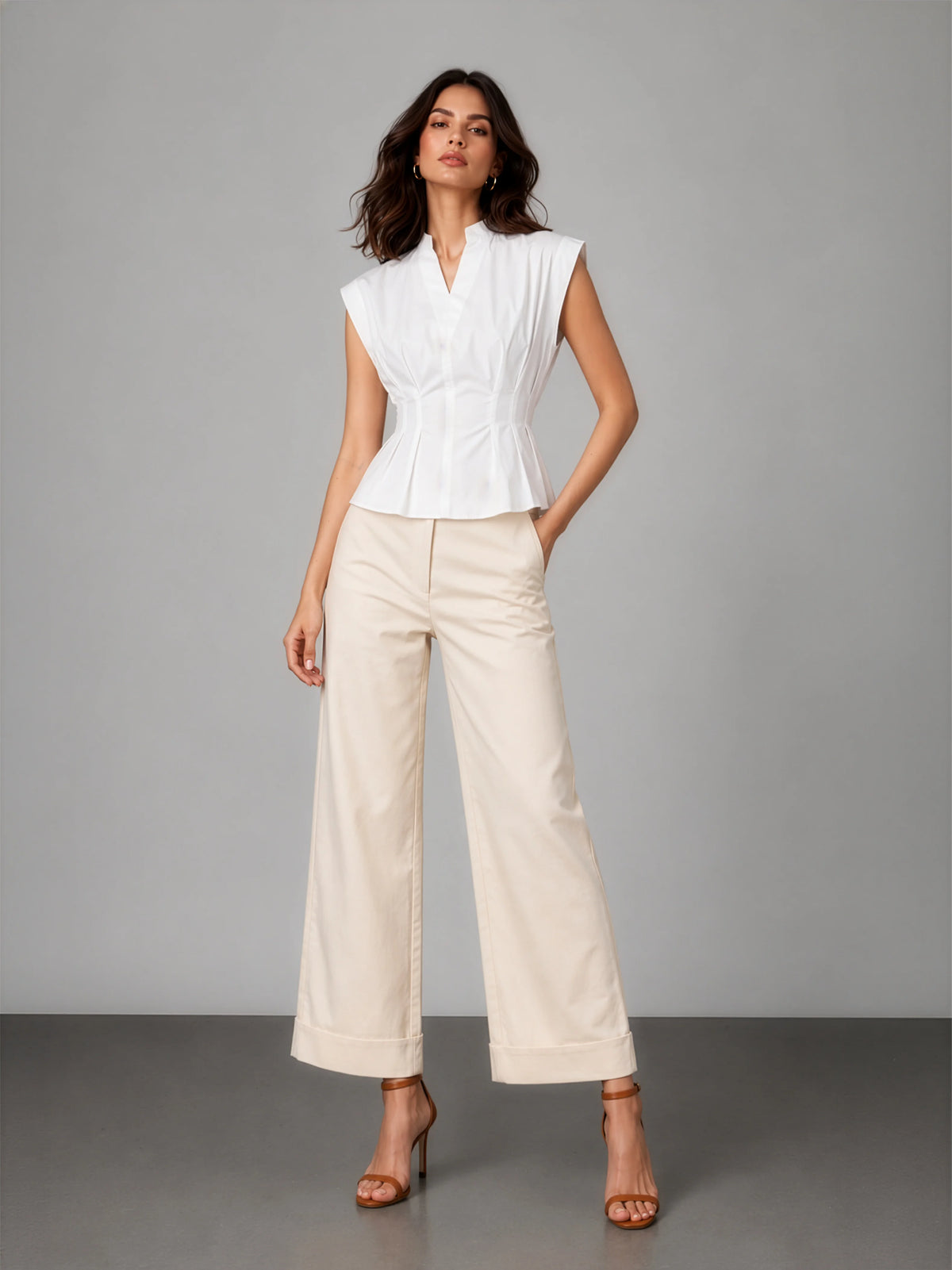 Florence AirLinen™ Top - White