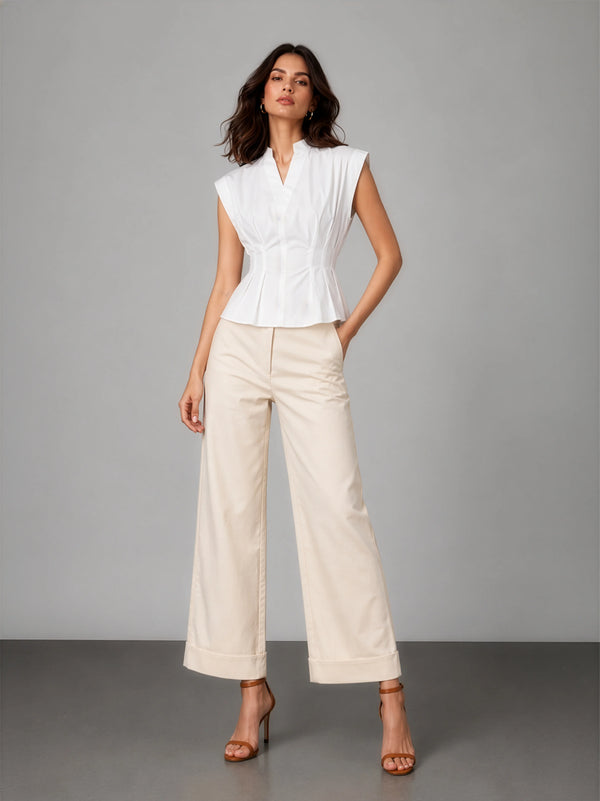 Florence AirLinen™ Top - White