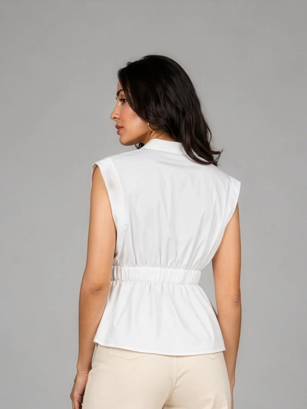 Florence AirLinen™ Top - White