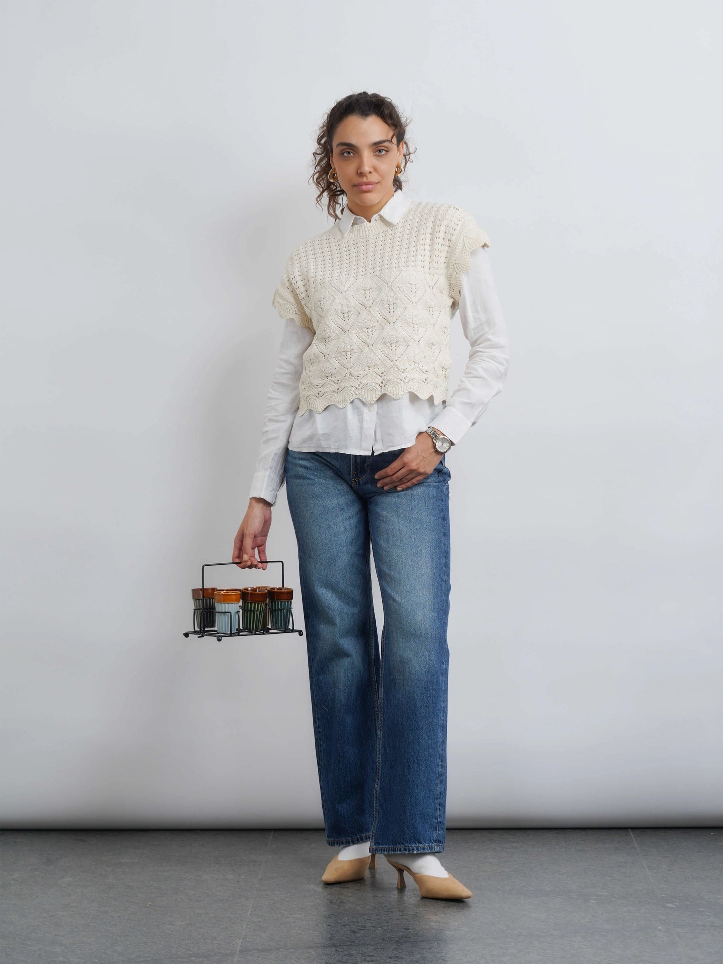 Crochet Top - White
