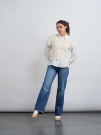 Cotton Crochet Top - White