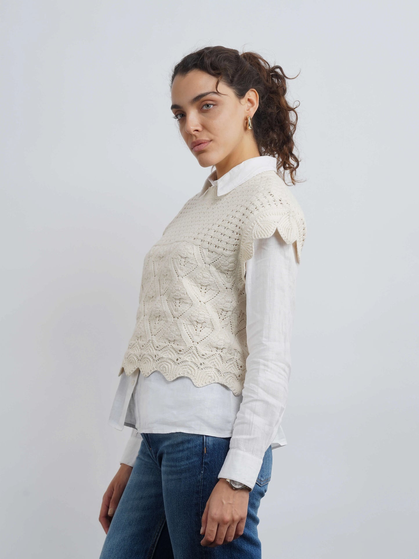 Crochet Top - White