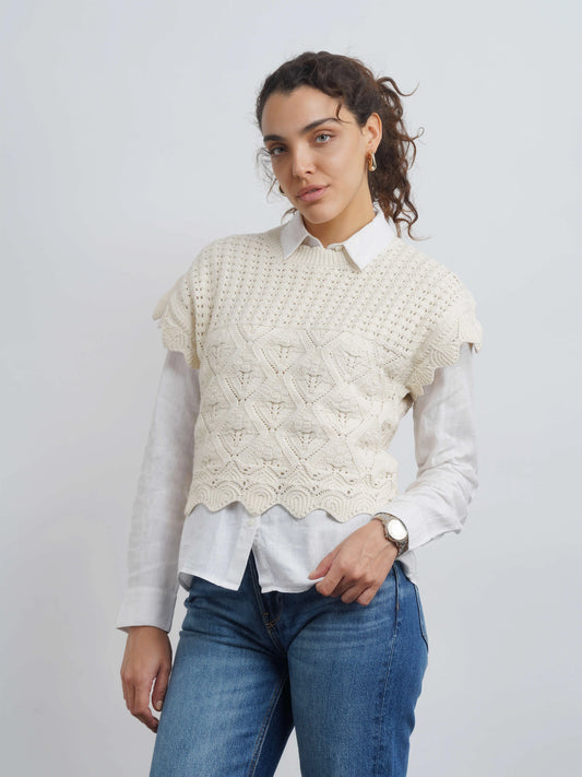Crochet Top - White