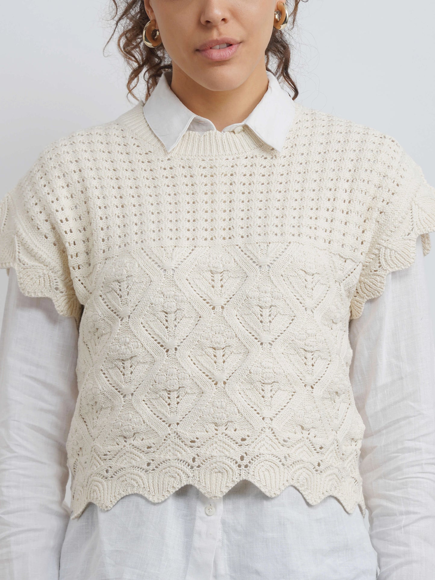 Crochet Top - White