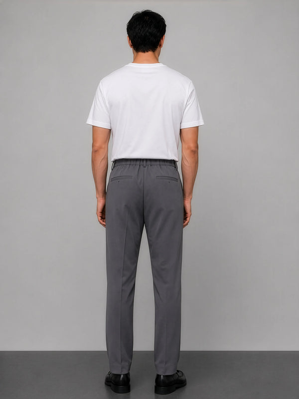 8-Way Stretch Pants in SoftSuit Fabric™ - Stone Grey