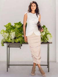 Linen Pinstripe Vest