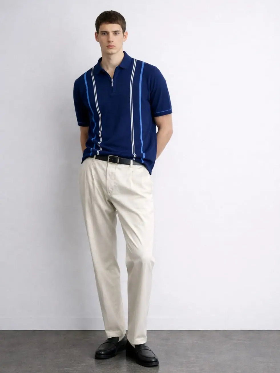 Intrecciato Pureform Cotton Polo Regular Fit