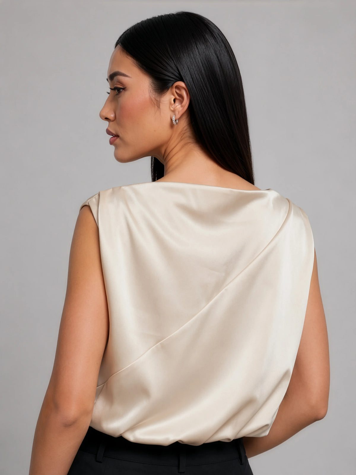 Jenna LustraSatin™ Top - Champagne