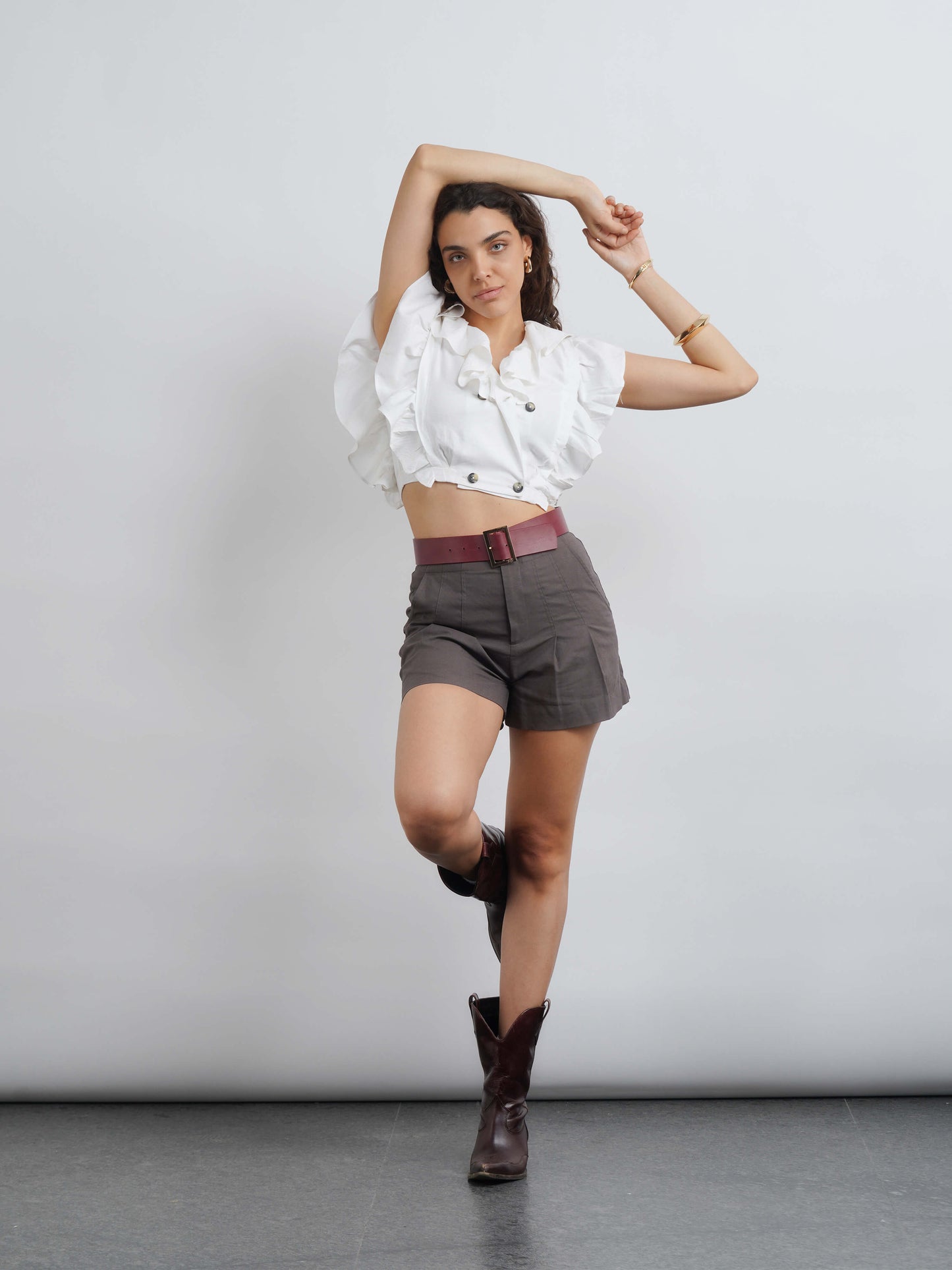 Somerset Linen Top - White