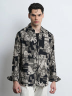 Eclipse - Black Printed Regular Fit Shirt
