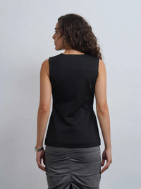 West Village Knit Waistcoat - Black