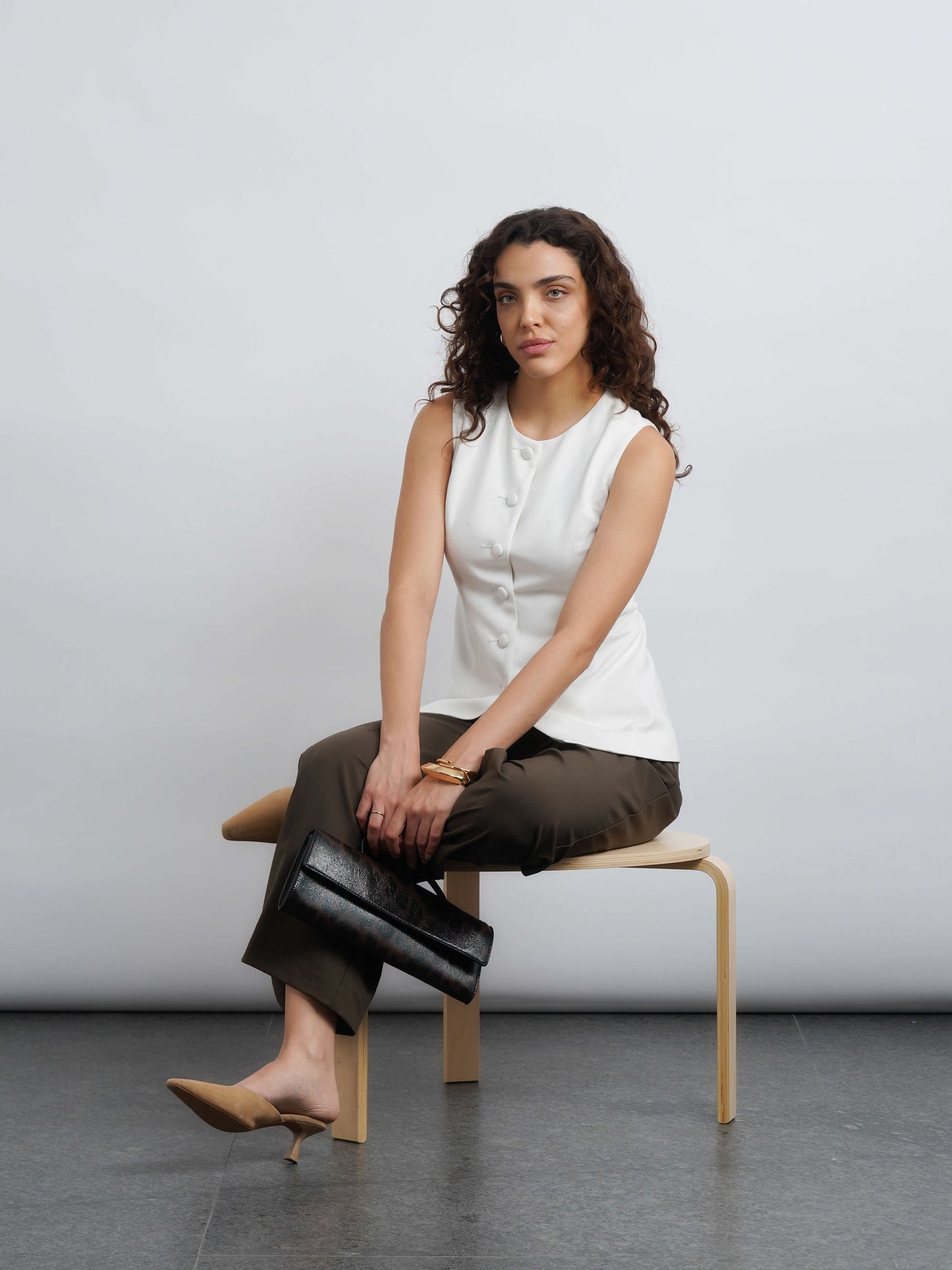 West Village Knit Waistcoat - White