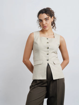 Atelier Waistcoat - Beige