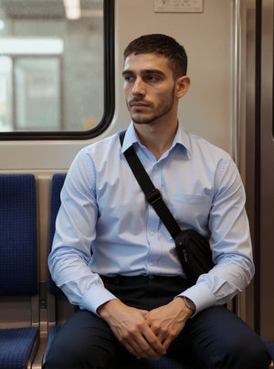 Montclair -  Dobby Cotton Sky Blue  Slim Fit Shirt