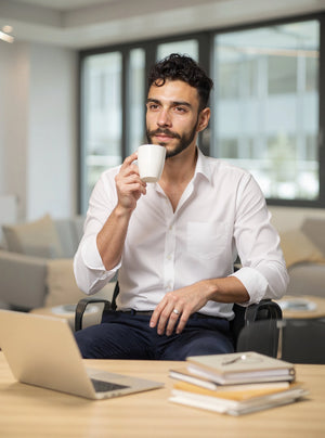 Montclair - Dobby Cotton White Slim Fit Shirt