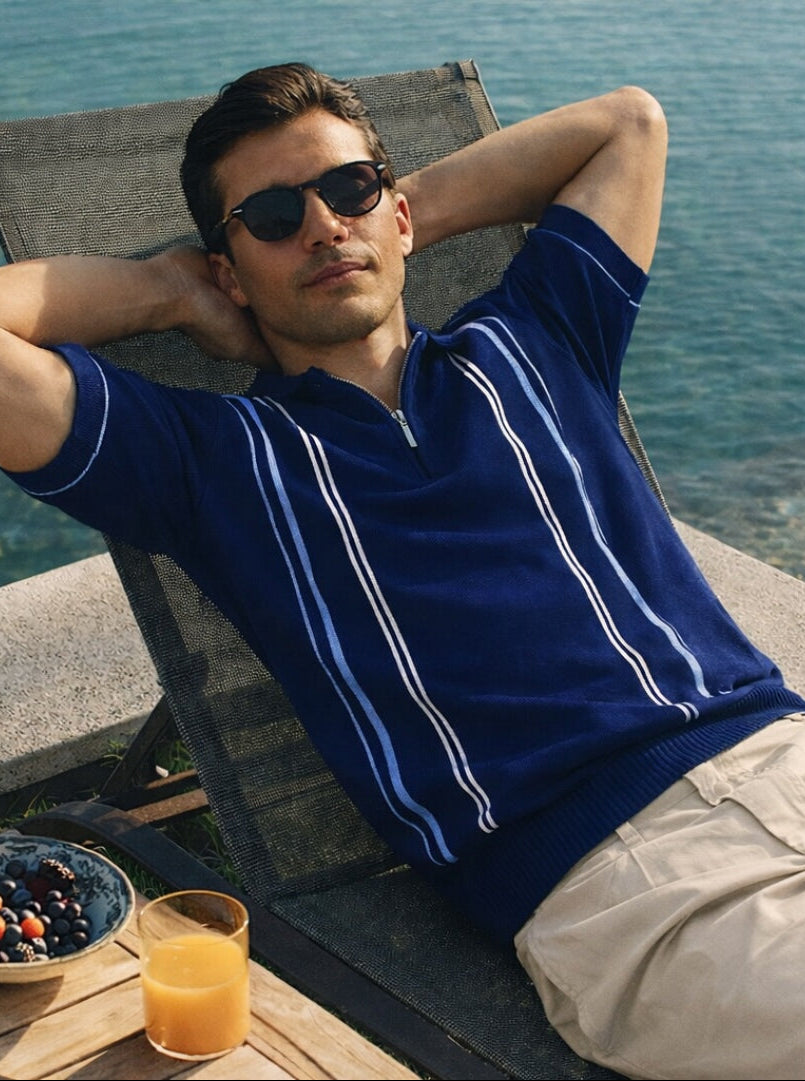 Intrecciato Pureform Cotton Polo Regular Fit