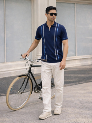 Intrecciato Pureform Cotton Polo Regular Fit