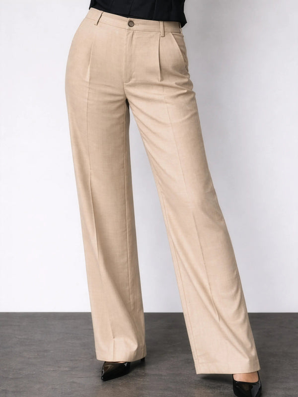Riviera Wide Leg Pants - Cappuccino