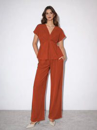 Aura CrepeSway™ Pants - Burnt Orange
