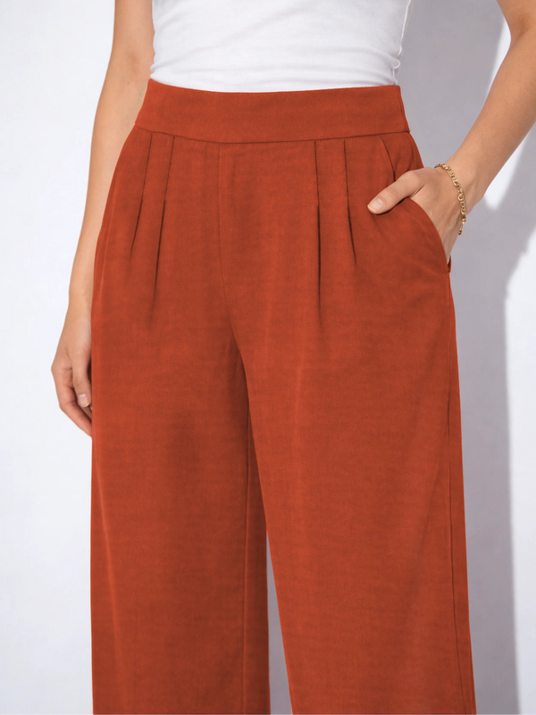 Aura CrepeSway™ Pants - Burnt Orange