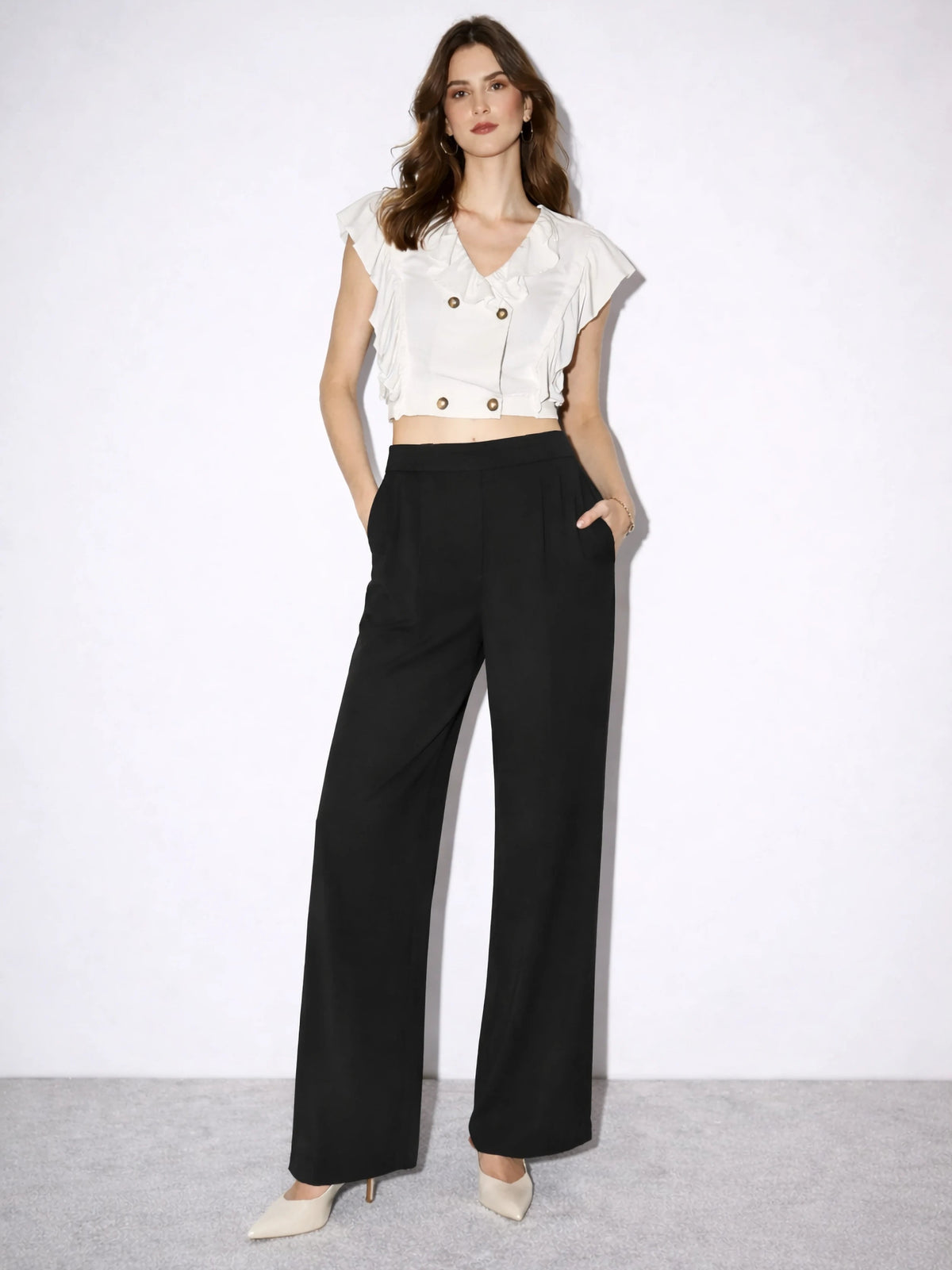 Aura CrepeSway™ Pants - Onyx