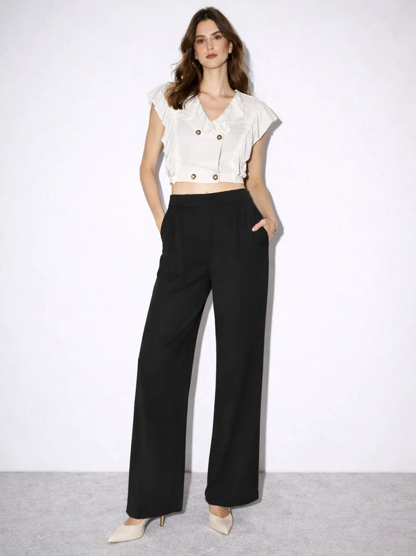Aura CrepeSway™ Pants - Onyx