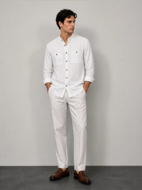 AirLinen™ Shirt Regular Fit - White