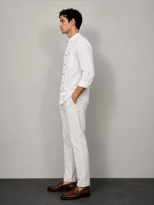 AirLinen™ Shirt Regular Fit - White