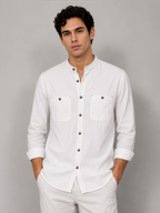 AirLinen™ Shirt Regular Fit - White
