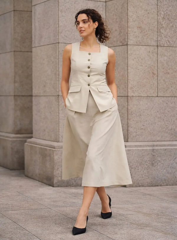 Atelier Waistcoat - Beige