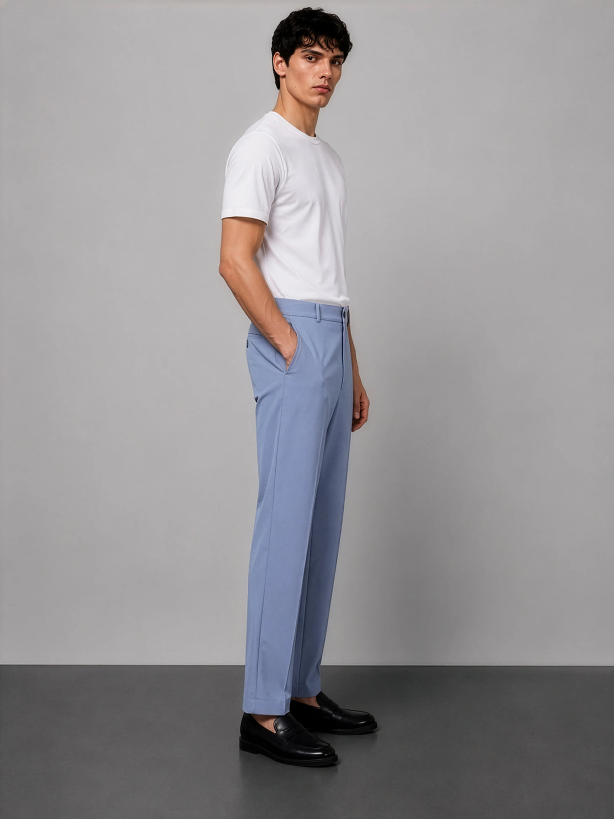 8-Way Stretch Pants in SoftSuit Fabric™ - Powder Blue