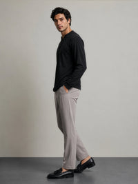 Bamboo Cotton Henley - Black