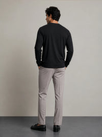 Bamboo Cotton Henley - Black