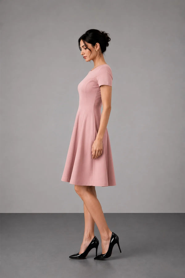 Corp Core Dress - Dusty Pink
