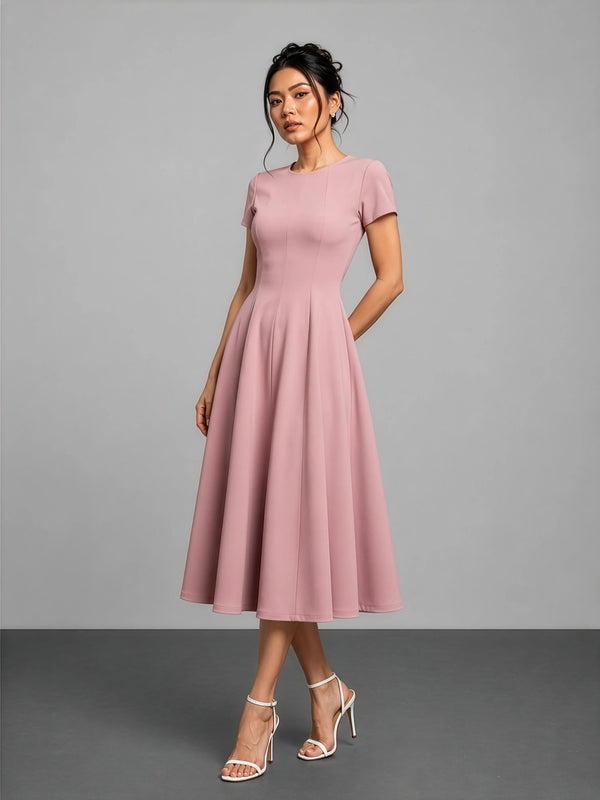 Essential Midi Dress - Dusty Pink