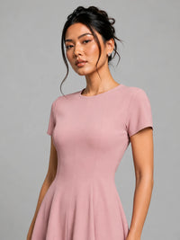 Essential Midi Dress - Dusty Pink