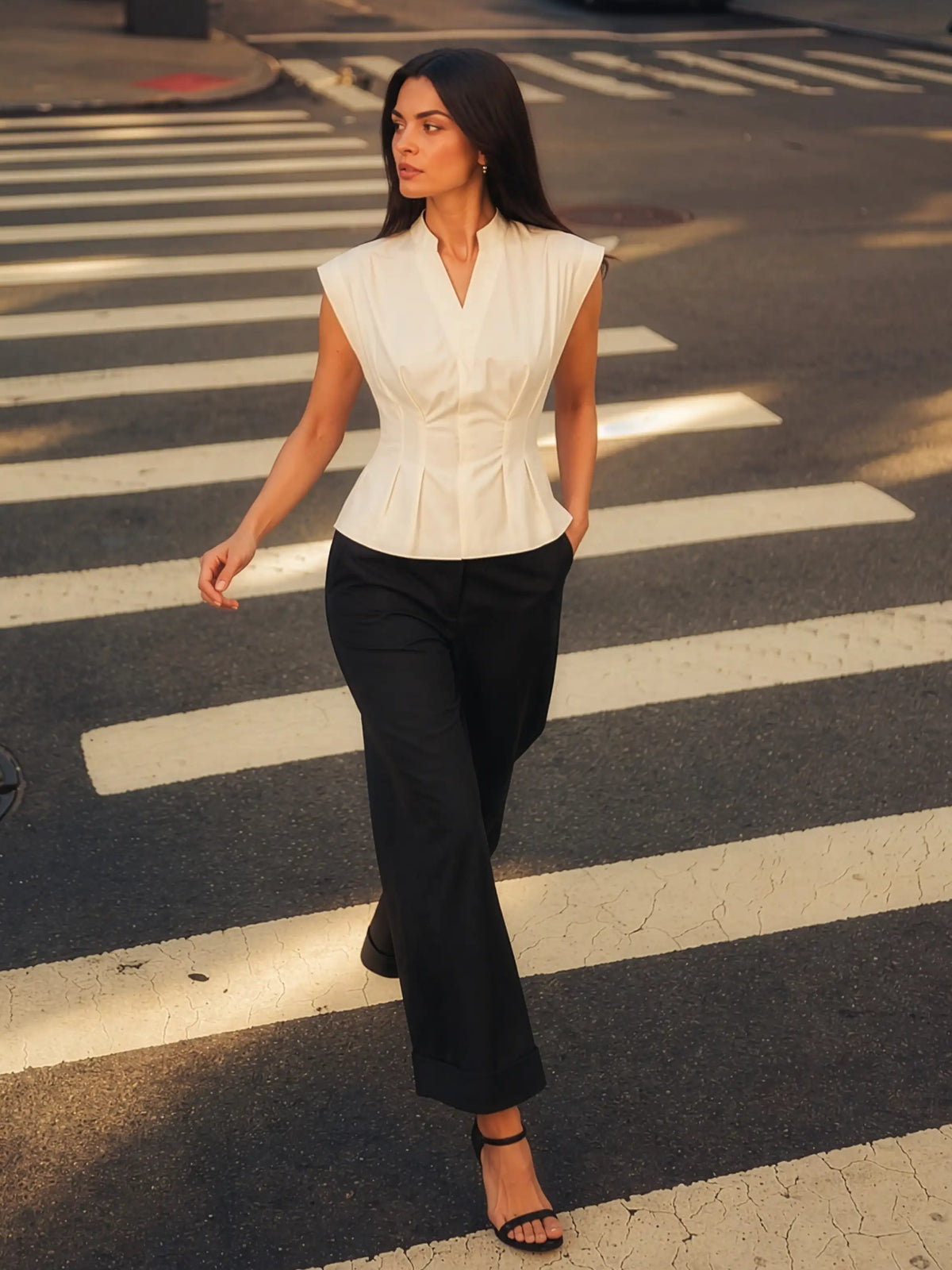 Florence AirLinen™ Top - Cream