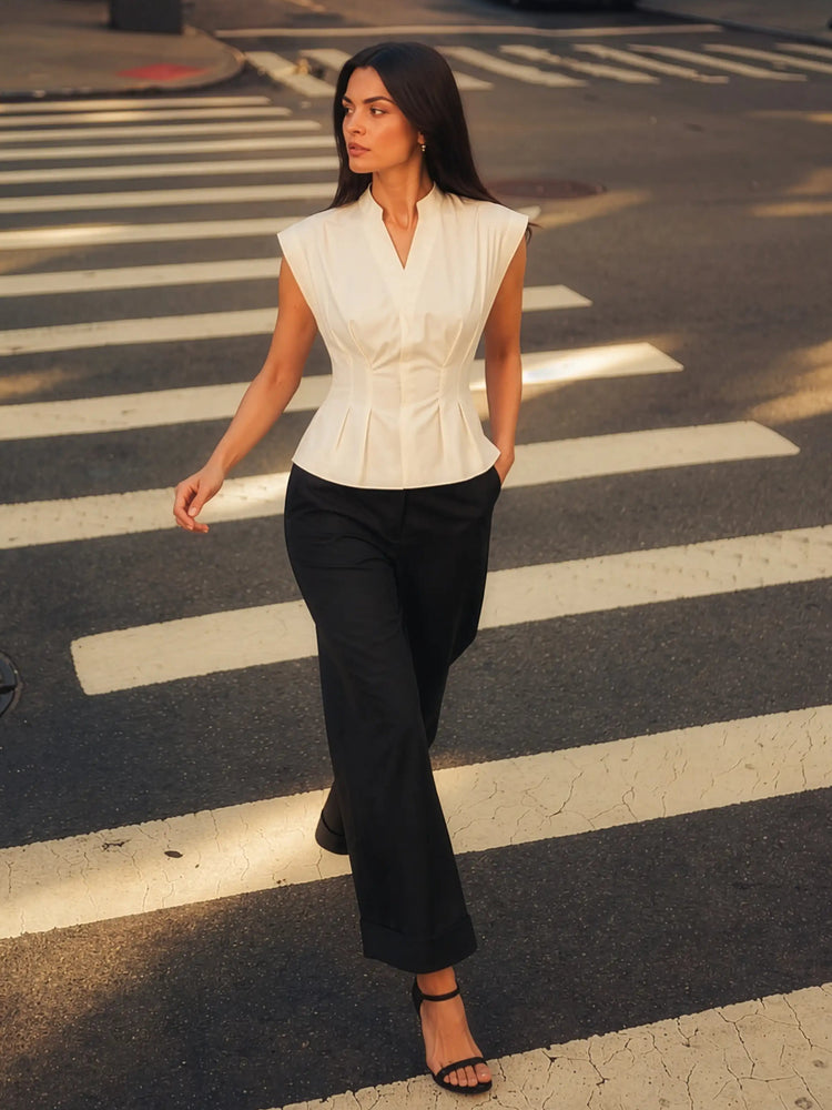 Florence AirLinen™ Top - Cream