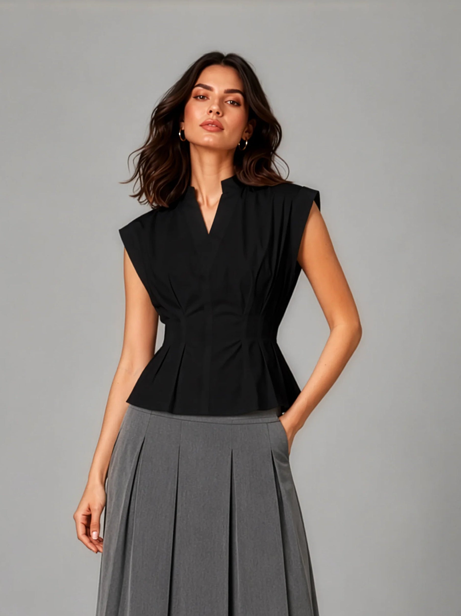Florence AirLinen™ Top - Black