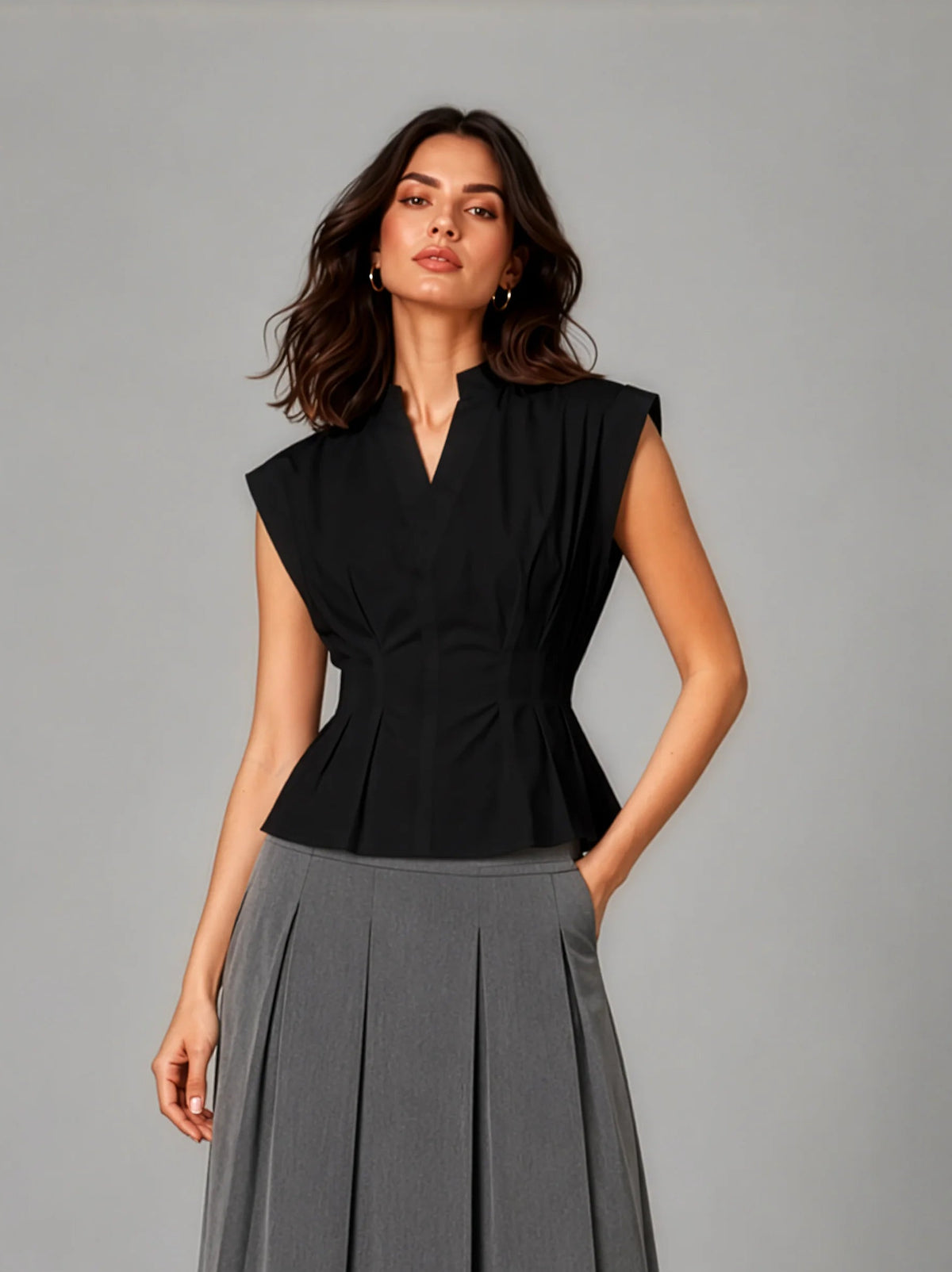 Florence AirLinen™ Top - Black