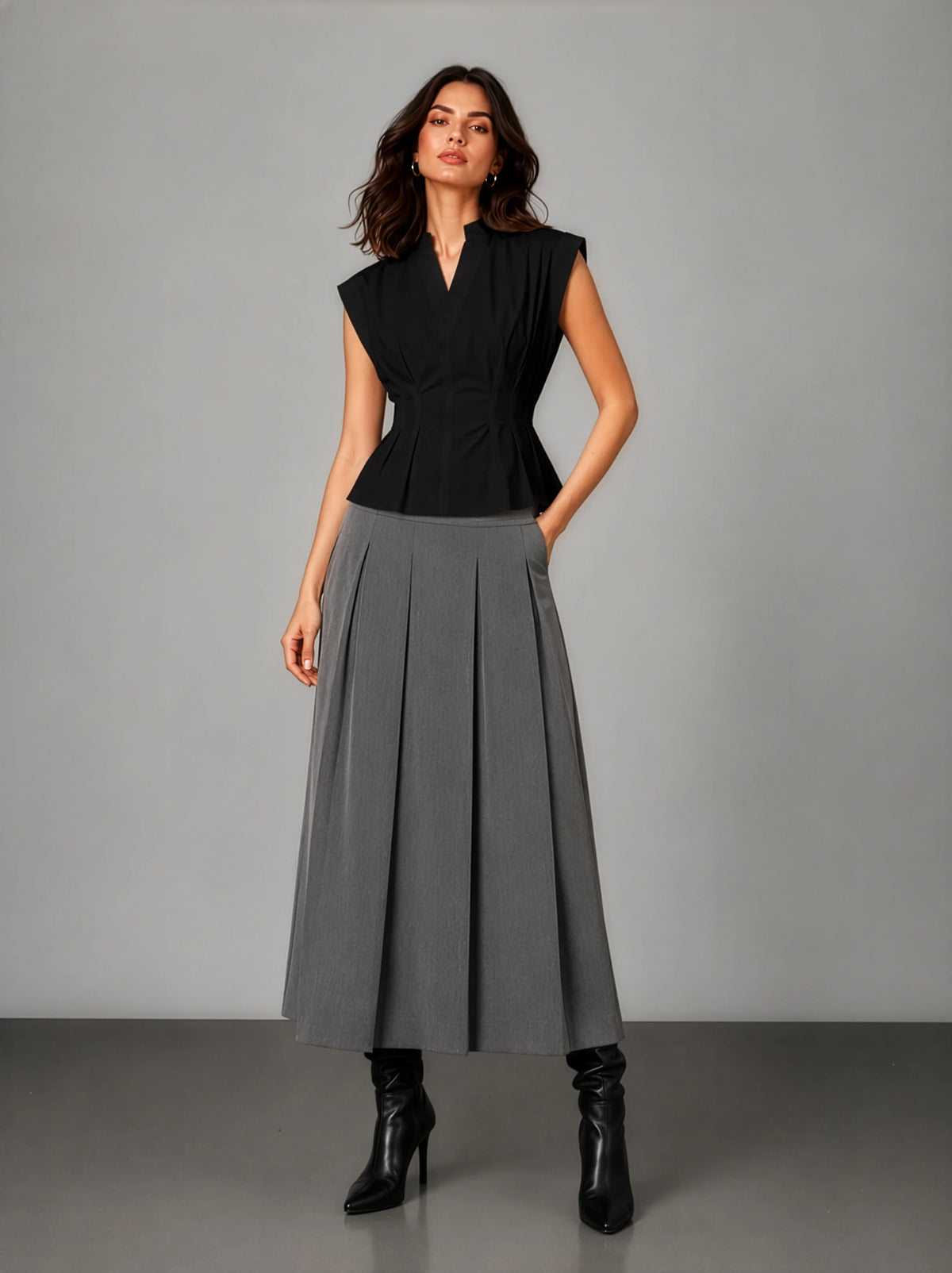Florence AirLinen™ Top - Black
