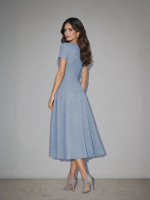 Essential Midi Dress - Powder Blue