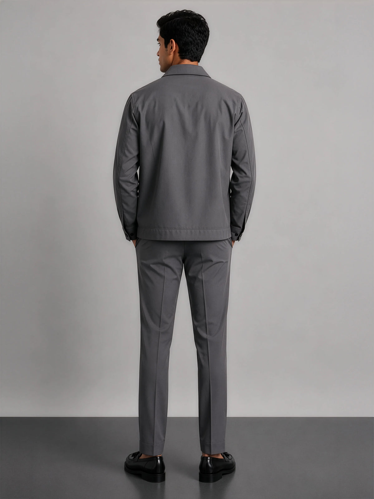 Hamptons Linen Shacket - Slate Grey