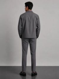 Hamptons Linen Shacket - Slate Grey