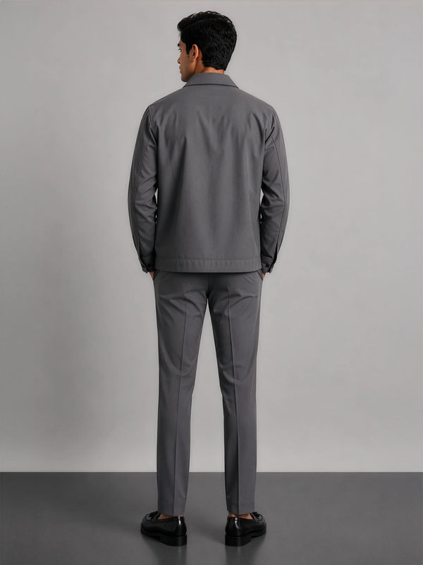 Hamptons Linen Shacket - Slate Grey